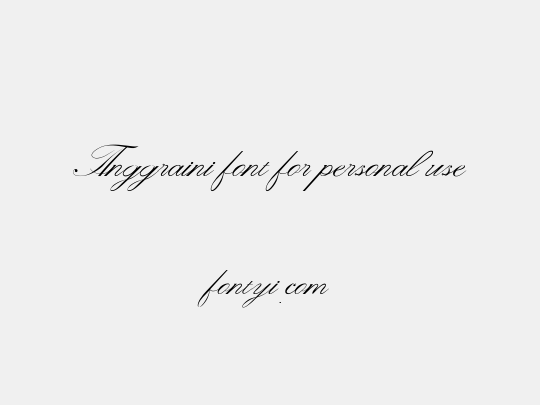 Anggraini font for personal use