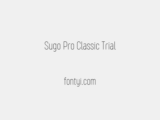 Sugo Pro Classic Trial