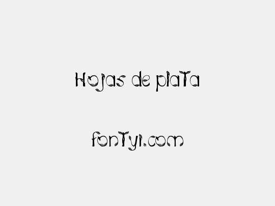 Hojas de plata