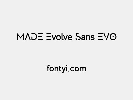 MADE Evolve Sans EVO