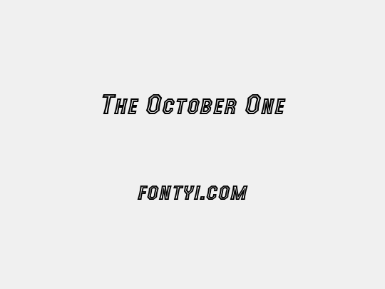 The October One