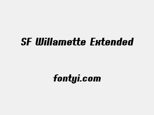 SF Willamette Extended