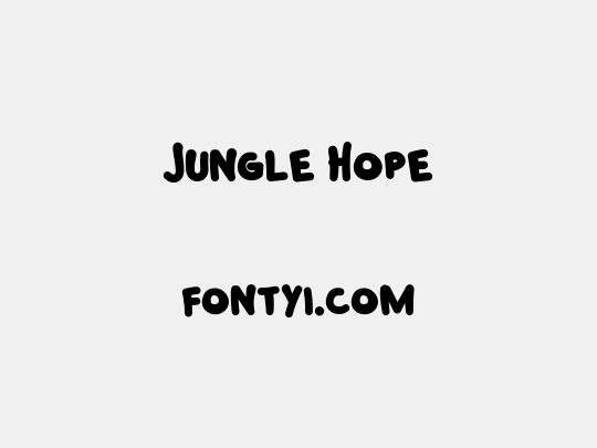 Jungle Hope