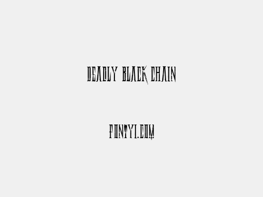 Deadly Black Chain