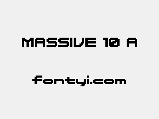 MASSIVE 10 A