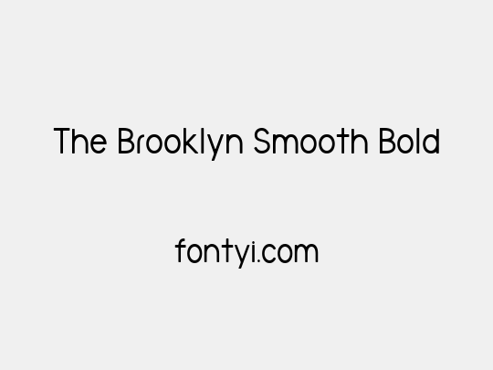 The Brooklyn Smooth Bold