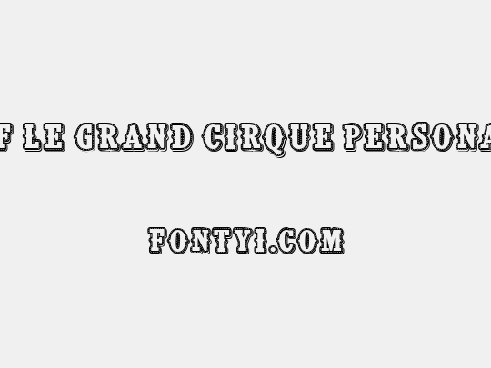 CF Le grand cirque Personal