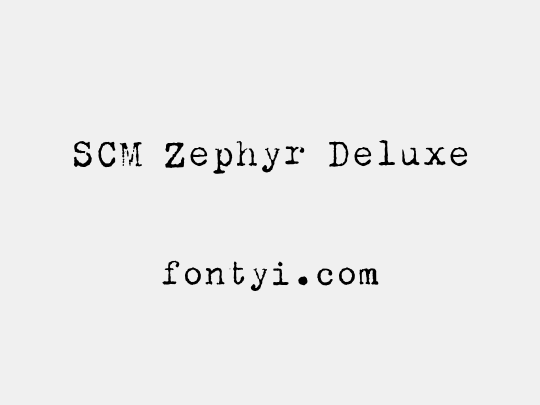 SCM Zephyr Deluxe
