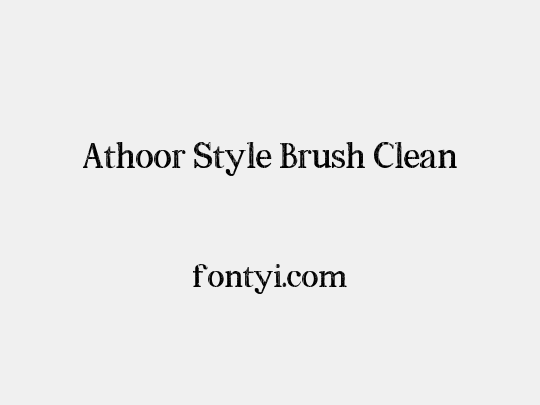 Athoor Style Brush Clean