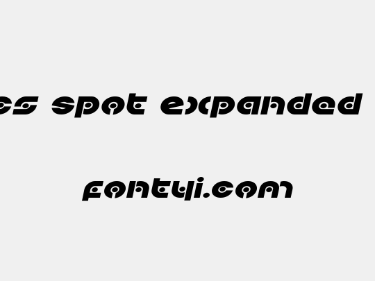 Kovacs Spot Expanded Italic