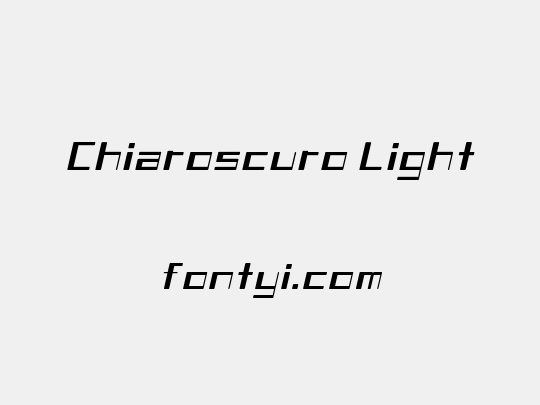 Chiaroscuro Light