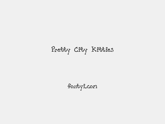 Pretty City Kitties