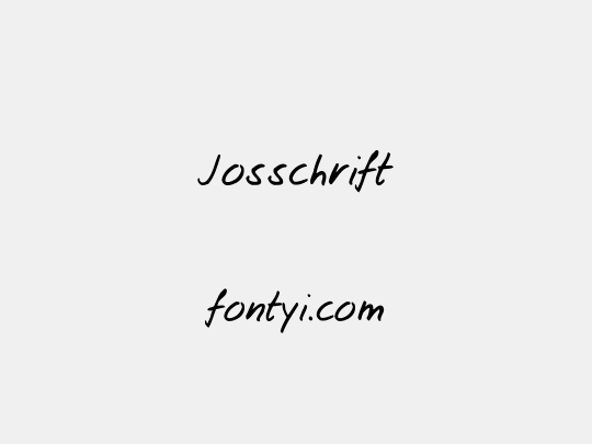 Josschrift