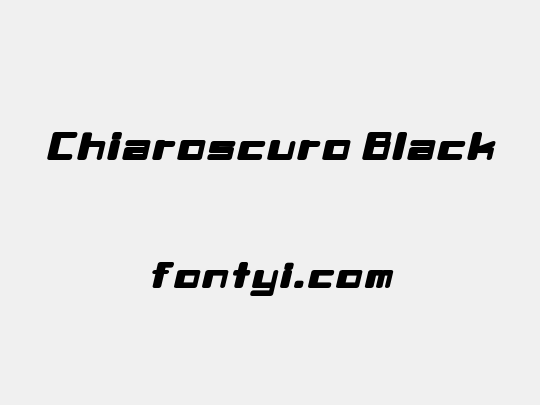 Chiaroscuro Black
