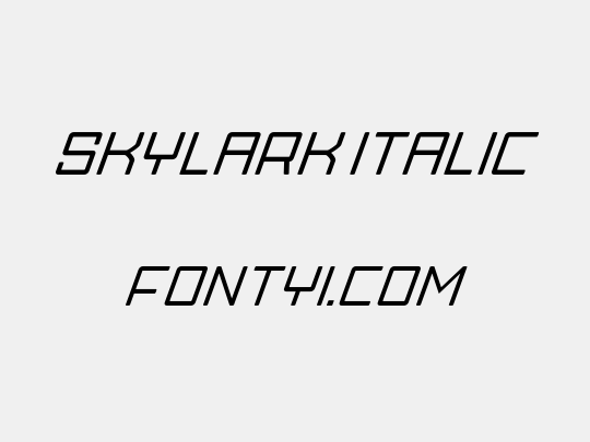 Skylark Italic