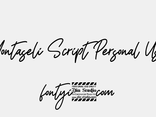 Montaseli Script Personal Use
