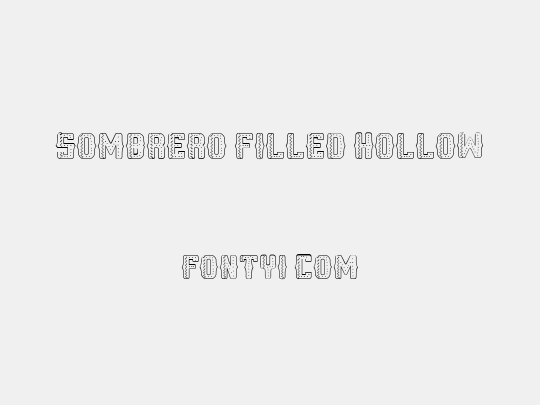 Sombrero Filled Hollow