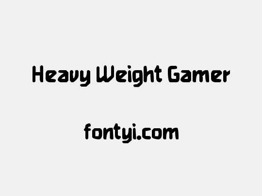 Heavy Weight Gamer