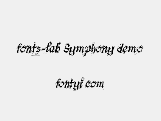 fonts-lab Symphony_demo