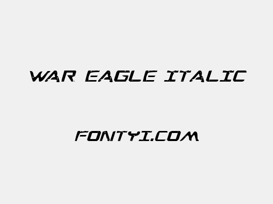 War Eagle Italic