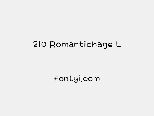 210 Romantichage L