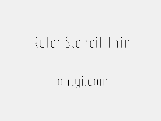Ruler Stencil Thin