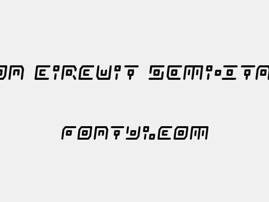 Neon Circuit Semi-Italic