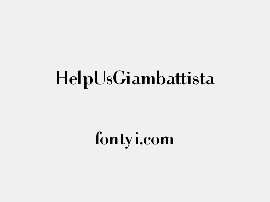 HelpUsGiambattista