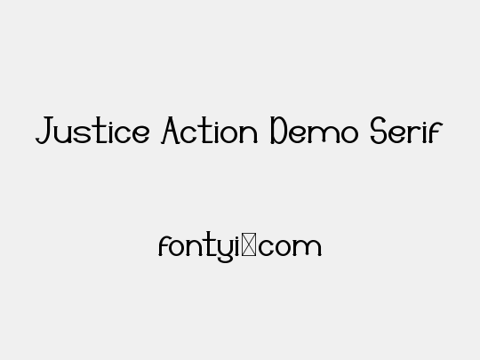 Justice Action Demo Serif