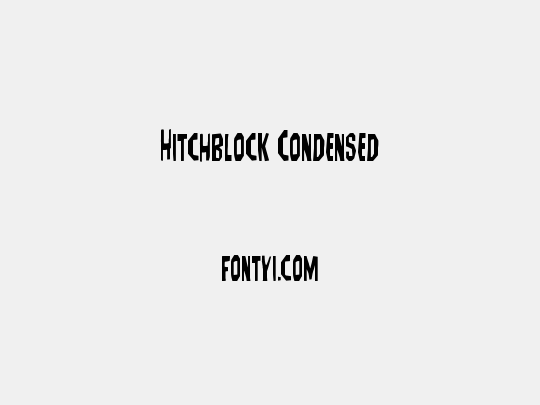 Hitchblock Condensed