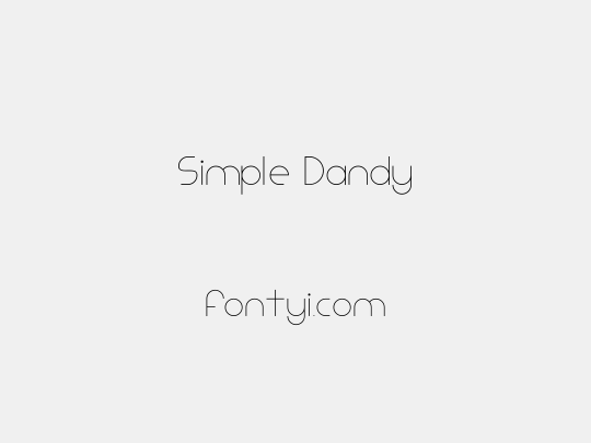 Simple Dandy