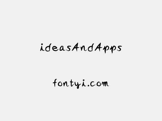ideasAndApps