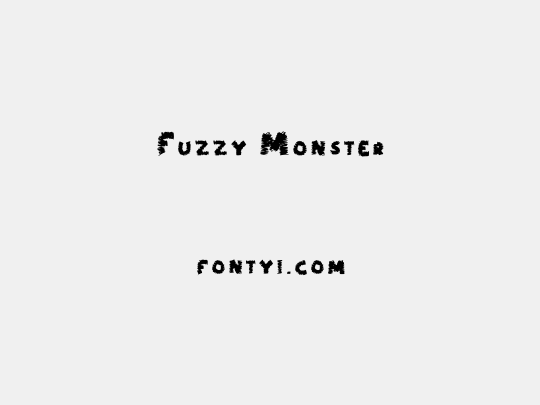 Fuzzy Monster