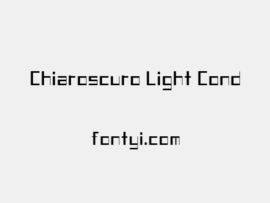 Chiaroscuro Light Cond