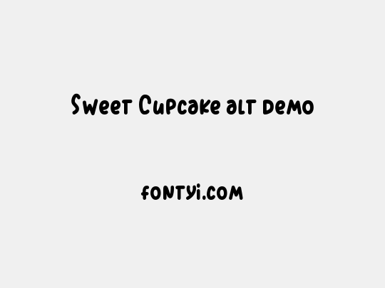 Sweet Cupcake alt demo