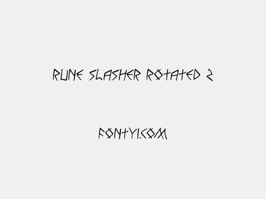 Rune Slasher Rotated 2