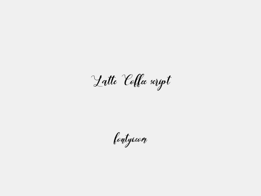 Latte Coffee script