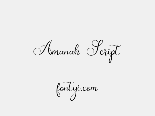 Amanah Script