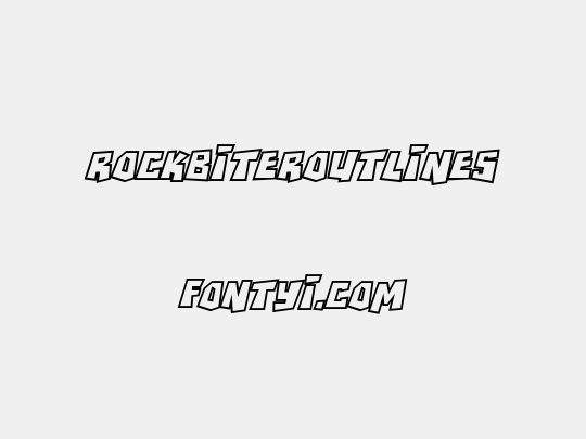 RockBiterOutlines