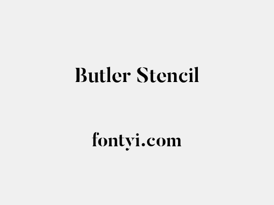 Butler Stencil
