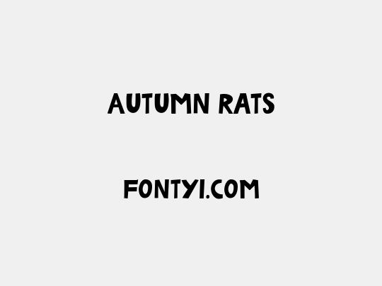 Autumn Rats