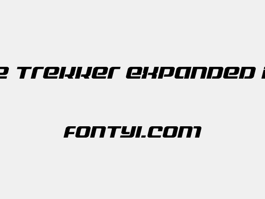 Globe Trekker Expanded Italic