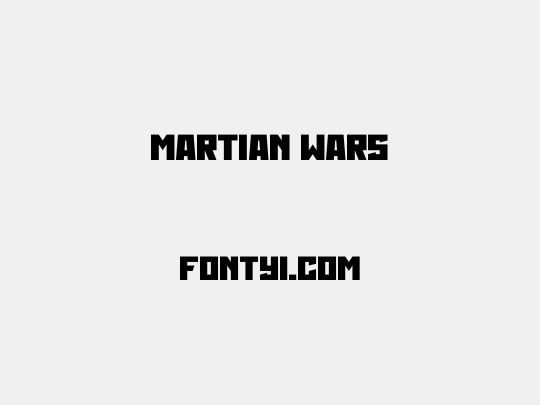 Martian Wars