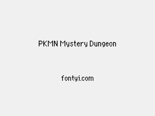 PKMN Mystery Dungeon