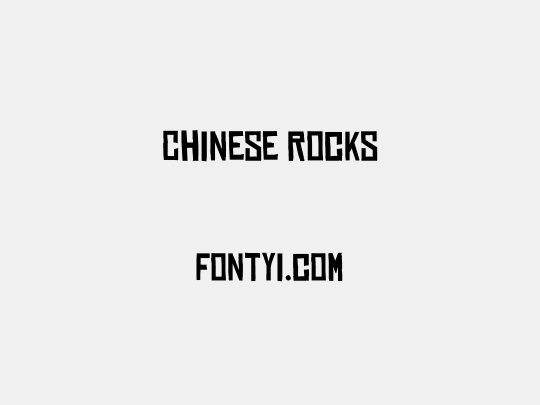 Chinese Rocks