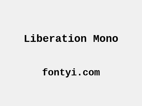 Liberation Mono