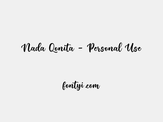 Nada Qonita - Personal Use
