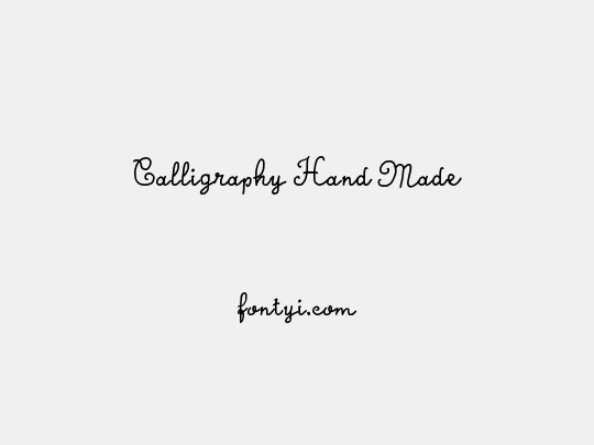 Calligraphy Hand Made