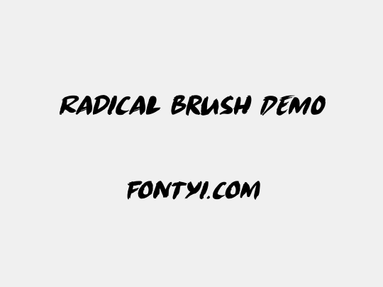 Radical Brush DEMO