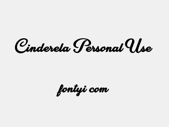 Cinderela Personal Use